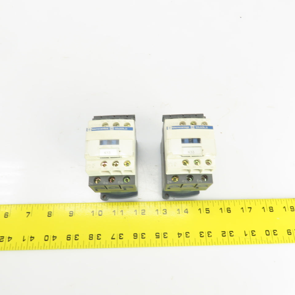 Telemecanique LC1D18 600V 32A Contactor 24V DC Coil Lot Of 2