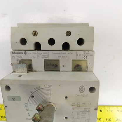 Moeller P7-200 DA-NZM7 200A Safety Disconnect Switch Panel Operator 500V