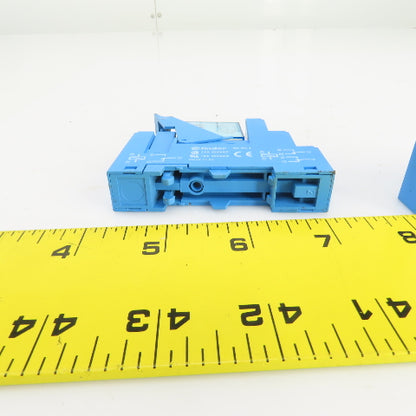 Finder 40.61 24V DC Relay W/Base 95.95.1 300V AC Lot Of 3