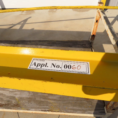 2000Lb (1 Ton) Cap. Wall-Mount Overbraced Tie-Rod Jib Crane 230" Swing
