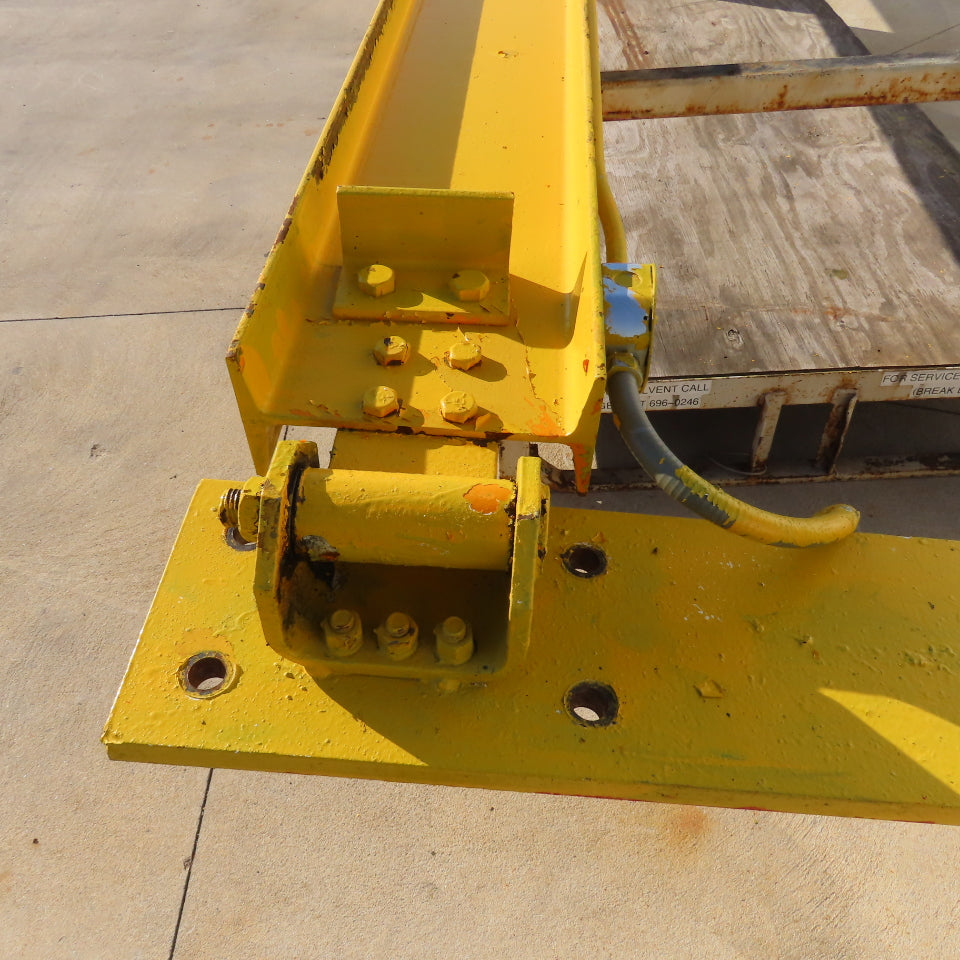 2000Lb (1 Ton) Cap. Wall-Mount Overbraced Tie-Rod Jib Crane 230" Swing
