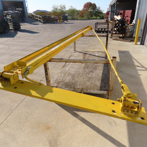 2000Lb (1 Ton) Cap. Wall-Mount Overbraced Tie-Rod Jib Crane 230" Swing