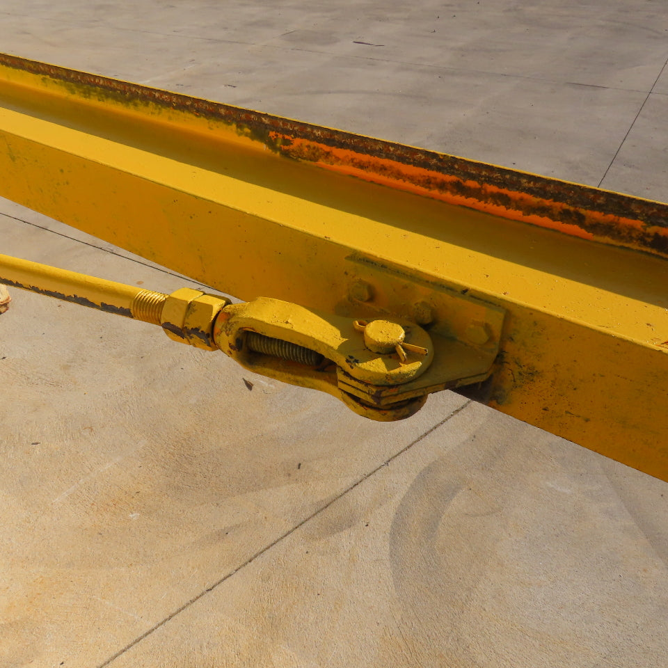 2000Lb (1 Ton) Cap. Wall-Mount Overbraced Tie-Rod Jib Crane 230" Swing