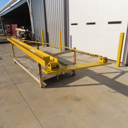 2000Lb (1 Ton) Cap. Wall-Mount Overbraced Tie-Rod Jib Crane 230" Swing