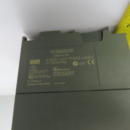 Siemens 6ES7 361-3CA01-0AA0 6ES7 331-7KB02-0AB0 Interface W/Modules