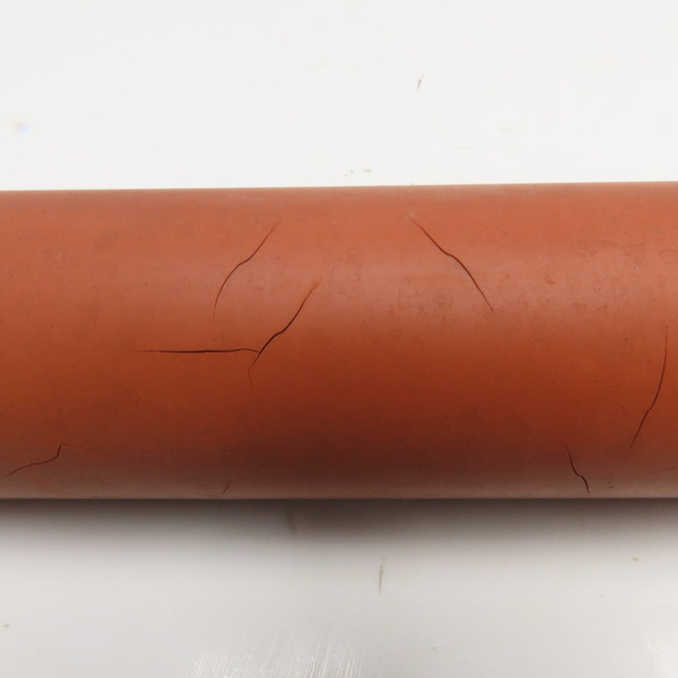 2" OD x 44-3/8" Face Width Smooth Rubber Lagging Gravity Conveyor Roller