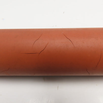 2" OD x 44-3/8" Face Width Smooth Rubber Lagging Gravity Conveyor Roller