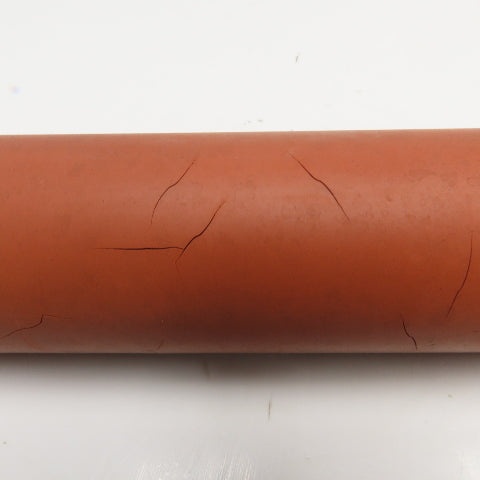 2" OD x 44-3/8" Face Width Smooth Rubber Lagging Gravity Conveyor Roller