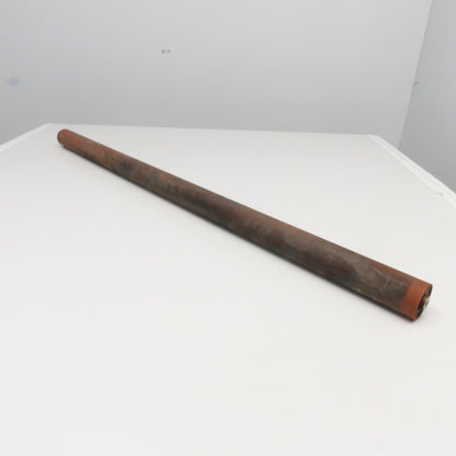 2" OD x 44-3/8" Face Width Smooth Rubber Lagging Gravity Conveyor Roller