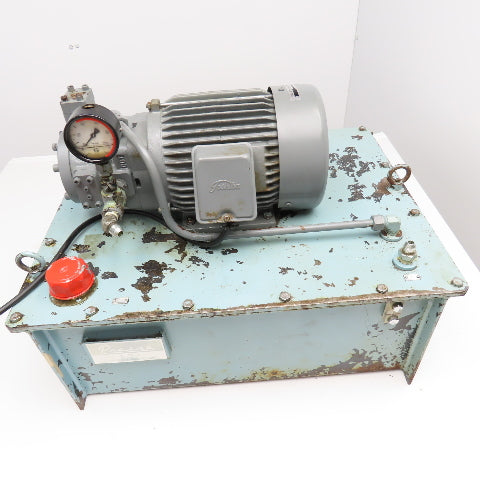 Praise DU-446-3 Hydraulic Power Unit 1.5kW 200/220V 50/60Hz 12 Gallon