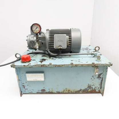 Praise DU-446-3 Hydraulic Power Unit 1.5kW 200/220V 50/60Hz 12 Gallon