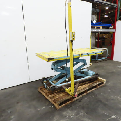 75" x 38"W Electric Lift Table 2000LBS (1 Ton) Cap 460V 3PH 7-1/2 To 68" H