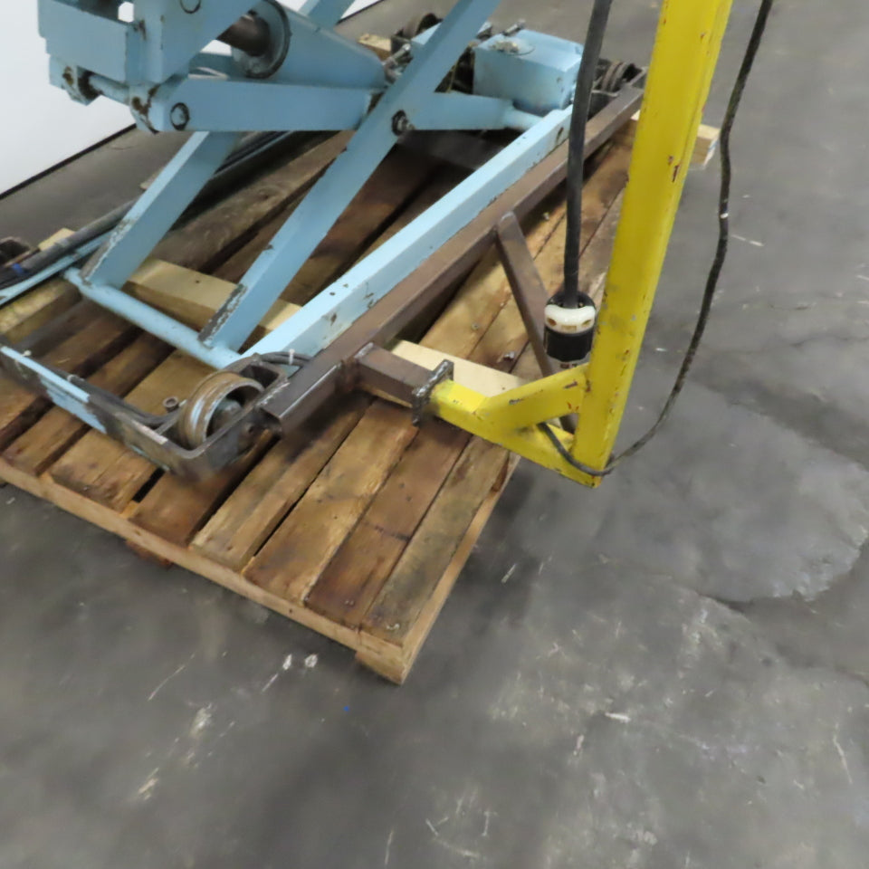 75" x 38"W Electric Lift Table 2000LBS (1 Ton) Cap 460V 3PH 7-1/2 To 68" H