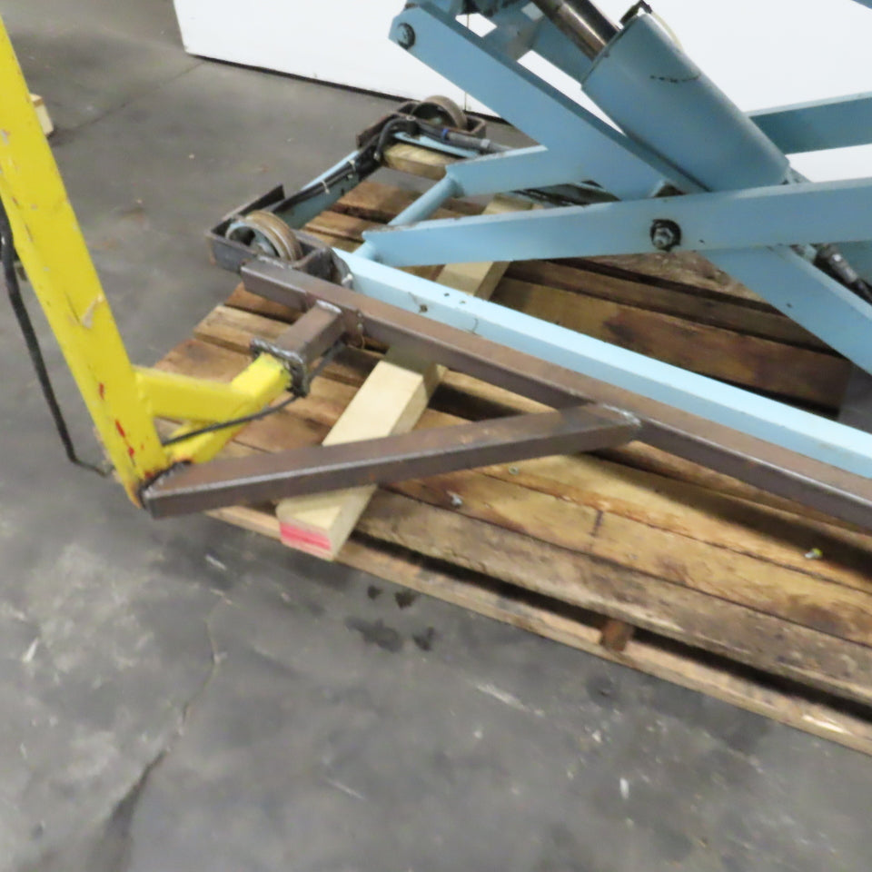 75" x 38"W Electric Lift Table 2000LBS (1 Ton) Cap 460V 3PH 7-1/2 To 68" H