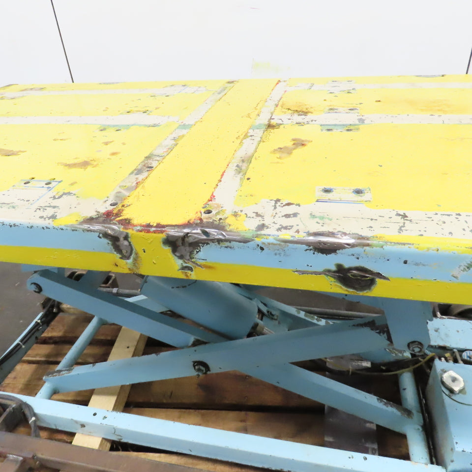 75" x 38"W Electric Lift Table 2000LBS (1 Ton) Cap 460V 3PH 7-1/2 To 68" H