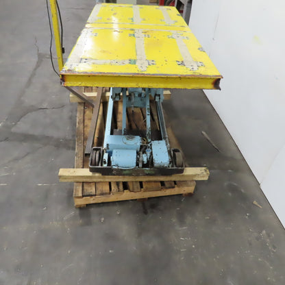 75" x 38"W Electric Lift Table 2000LBS (1 Ton) Cap 460V 3PH 7-1/2 To 68" H