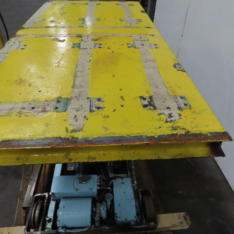 75" x 38"W Electric Lift Table 2000LBS (1 Ton) Cap 460V 3PH 7-1/2 To 68" H