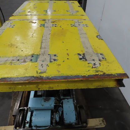 75" x 38"W Electric Lift Table 2000LBS (1 Ton) Cap 460V 3PH 7-1/2 To 68" H