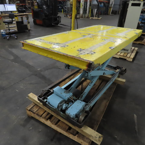 75" x 38"W Electric Lift Table 2000LBS (1 Ton) Cap 460V 3PH 7-1/2 To 68" H