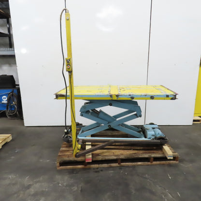 75" x 38"W Electric Lift Table 2000LBS (1 Ton) Cap 460V 3PH 7-1/2 To 68" H