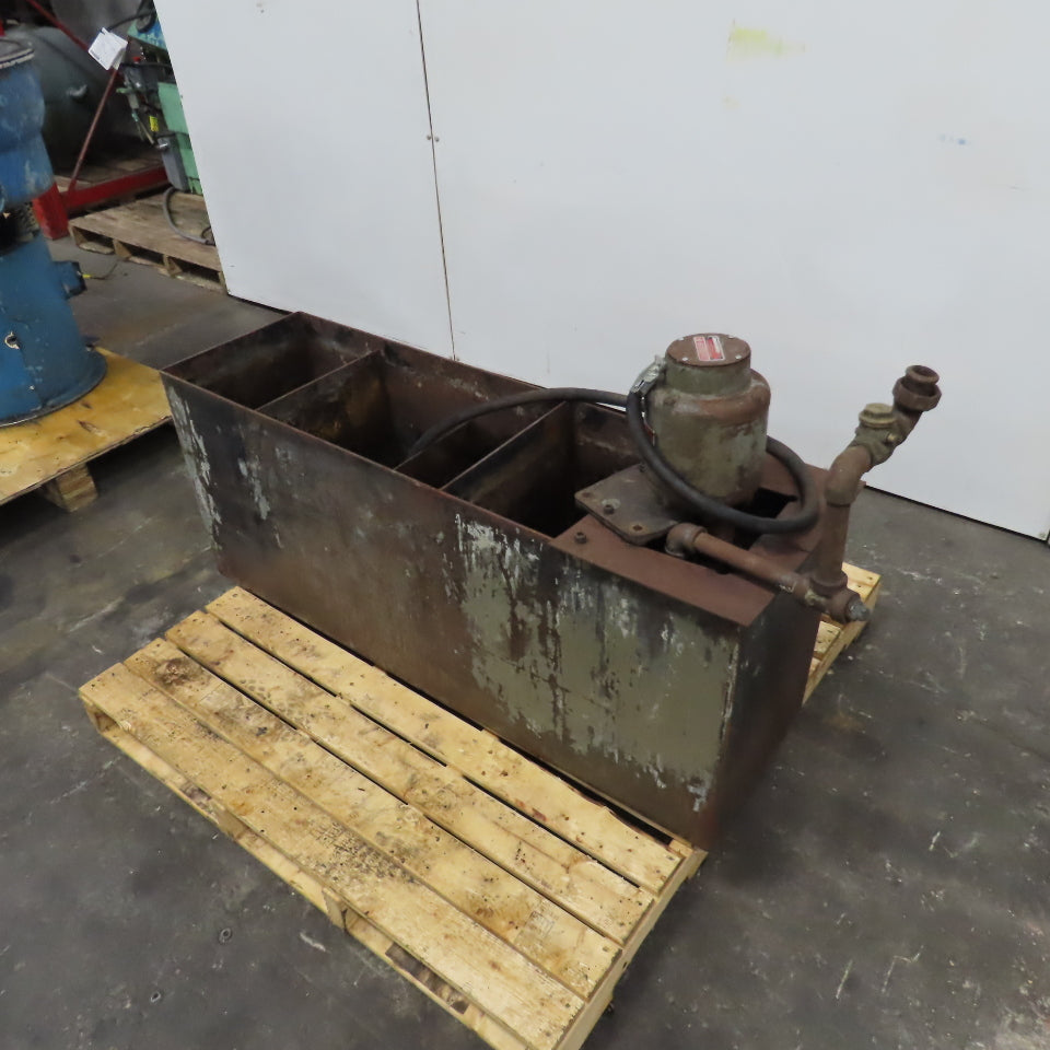 10052 40 Gallon Tool Coolant Recovery Recirculation Tank Pump 1/4HP 220/440V