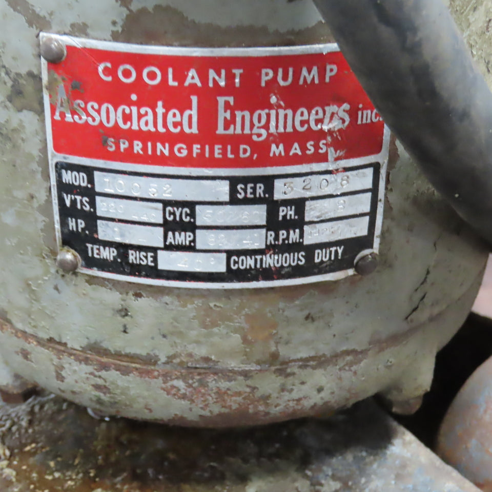 10052 40 Gallon Tool Coolant Recovery Recirculation Tank Pump 1/4HP 220/440V