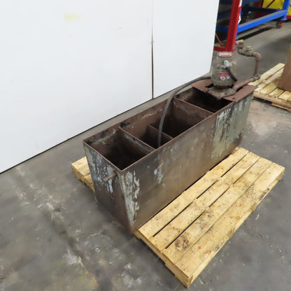 10052 40 Gallon Tool Coolant Recovery Recirculation Tank Pump 1/4HP 220/440V