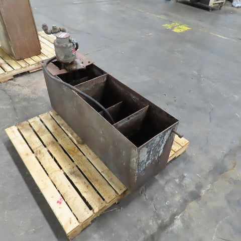 10052 40 Gallon Tool Coolant Recovery Recirculation Tank Pump 1/4HP 220/440V