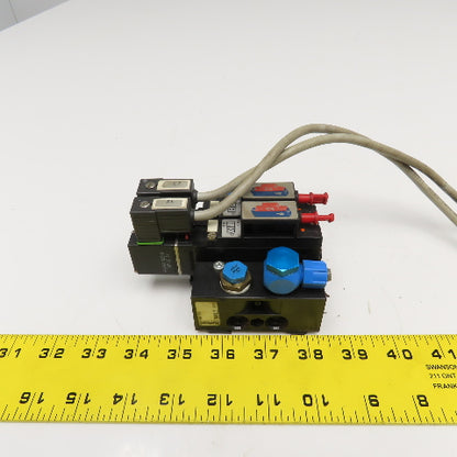 Burkert MKEN 5470 2 Way Solenoid Pneumatic Valve Assembly 24VDC Coil