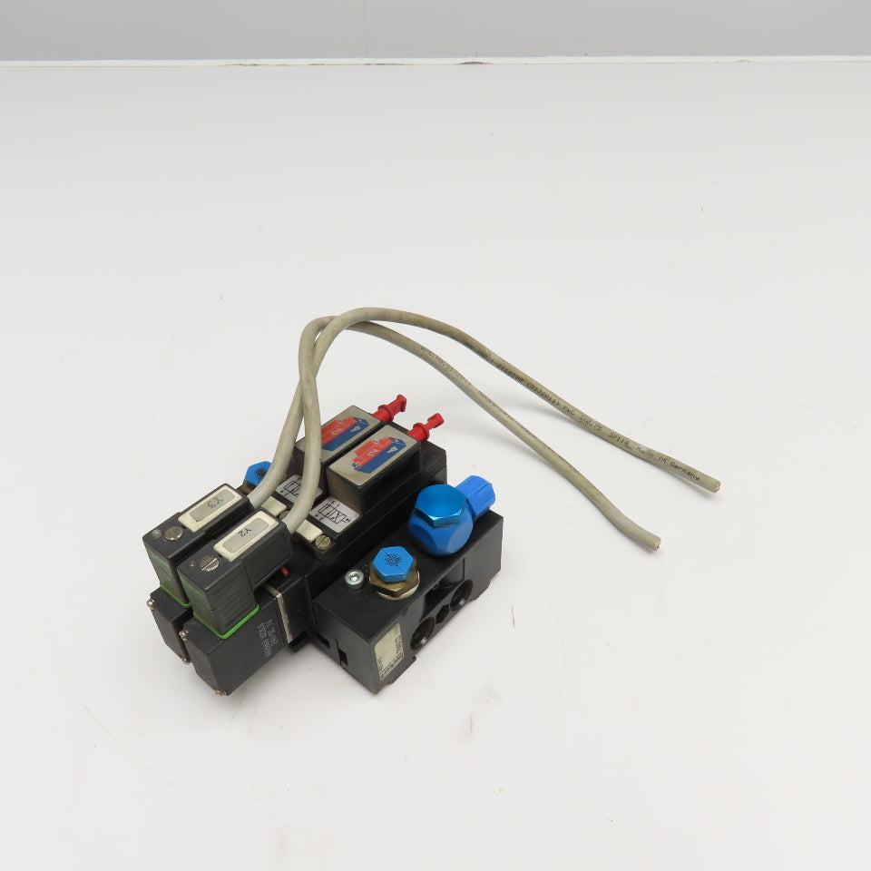 Burkert MKEN 5470 2 Way Solenoid Pneumatic Valve Assembly 24VDC Coil