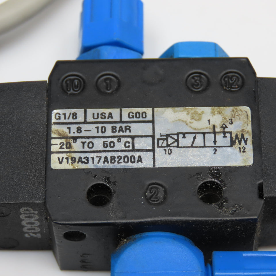 Norgren V19A317AB200A 2 Way Pneumatic Solenoid Valve 24VDC Coil G1/8 Ports