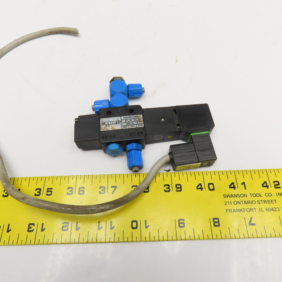 Norgren V19A317AB200A 2 Way Pneumatic Solenoid Valve 24VDC Coil G1/8 Ports