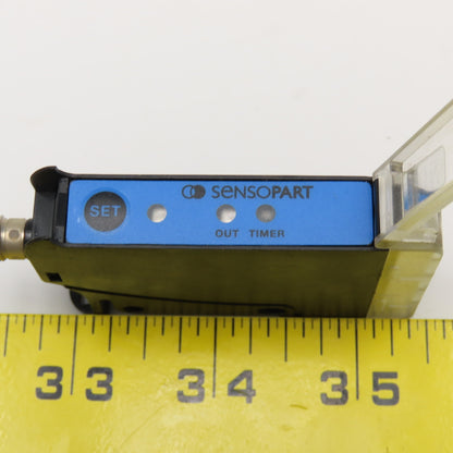 Sensopart FL 64 R-PSM4 Fiber Optic Amplifier DIN Mount 12-24VDC