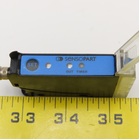 Sensopart FL 64 R-PSM4 Fiber Optic Amplifier DIN Mount 12-24VDC