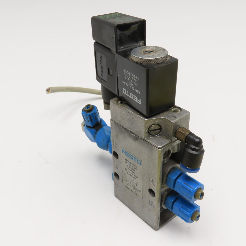 Festo MFH-5-1/8-S 5/2 Way Pneumatic Directional Valve Single Solenoid 24VDC