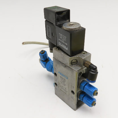 Festo MFH-5-1/8-S 5/2 Way Pneumatic Directional Valve Single Solenoid 24VDC