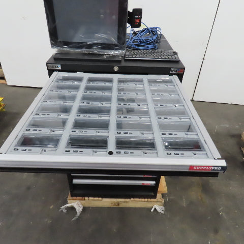 SupplyPro SupplyLink 11 Drawer Inventory Management Lista Cabinet W/Smart Drawer