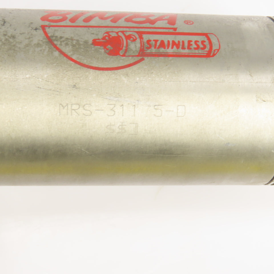 Bimba MRS-311-5-D Stainless Double Acting Pneumatic Cylinder 1" Stroke 2" Bore
