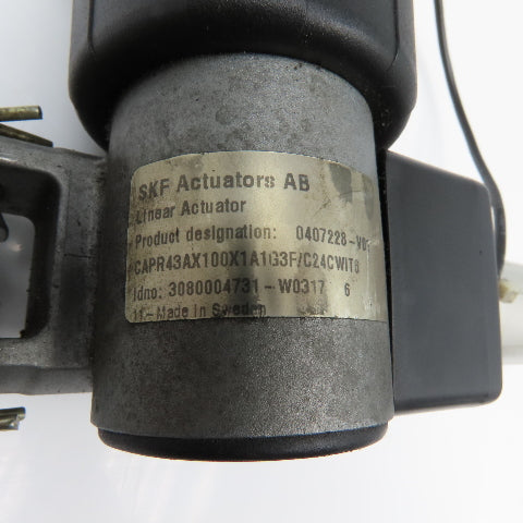 SKF CAPR43AX100X1A1G3F Linear Actuator 4" Stroke 24VDC