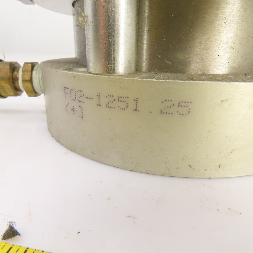 Bimba F02-1251.25 Flat-1 SS 2 Stage Pneumatic Cylinder 1-1/4" Stroke 4" Bore