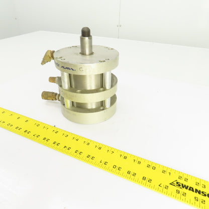 Bimba F02-1251.25 Flat-1 SS 2 Stage Pneumatic Cylinder 1-1/4" Stroke 4" Bore