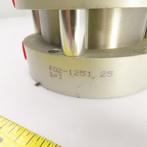 Bimba F02-1251.25 Flat-1 SS 2 Stage Pneumatic Cylinder 1-1/4" Stroke 4" Bore