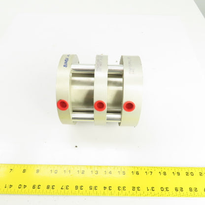 Bimba F02-1251.25 Flat-1 SS 2 Stage Pneumatic Cylinder 1-1/4" Stroke 4" Bore