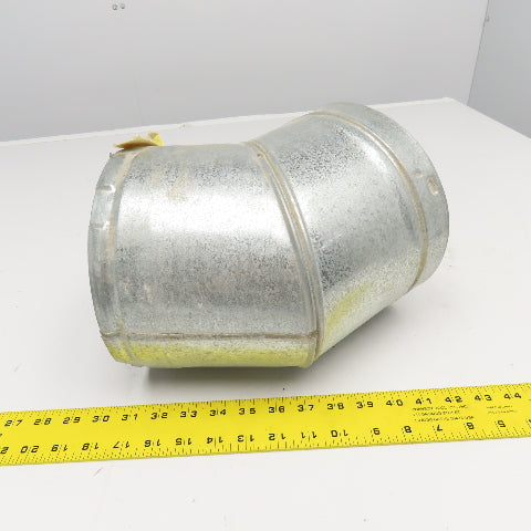 2 Wall Galvanized Stove Flue Elbow 45° Pipe 8" x 5"