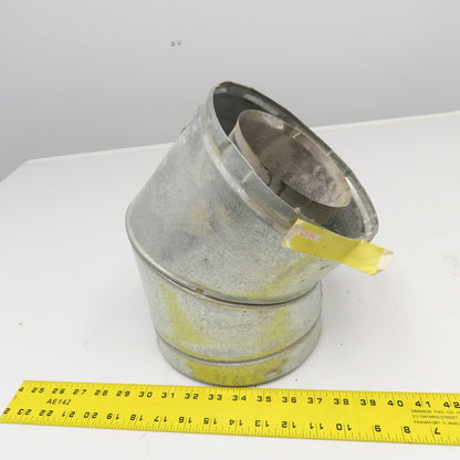 2 Wall Galvanized Stove Flue Elbow 45° Pipe 8" x 5"