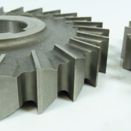 ITW 4.843" & 4.893" x 3/4" Side Milling Cutter Straight Tooth 1-1/4" Arbor Lot/2