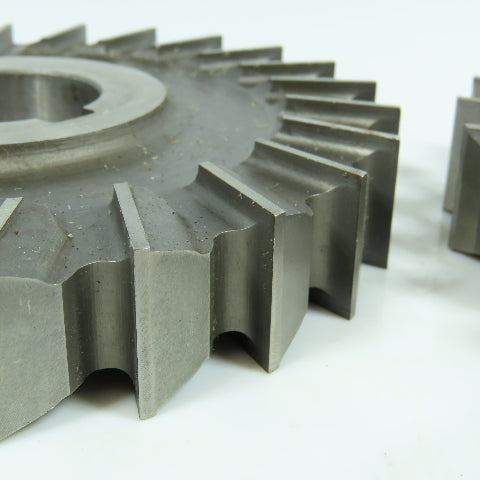 ITW 4.843" & 4.893" x 3/4" Side Milling Cutter Straight Tooth 1-1/4" Arbor Lot/2
