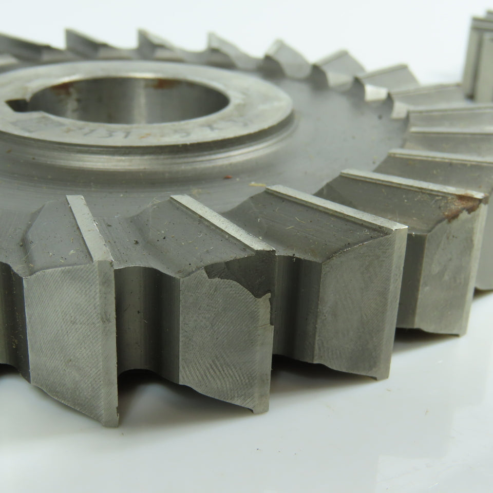 ITW 4.843" & 4.893" x 3/4" Side Milling Cutter Straight Tooth 1-1/4" Arbor Lot/2