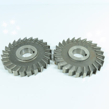 ITW 4.843" & 4.893" x 3/4" Side Milling Cutter Straight Tooth 1-1/4" Arbor Lot/2