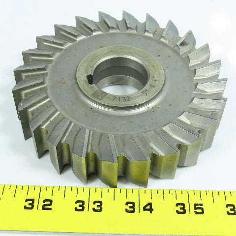 ITW 4-7/8" x 1" Side Milling Cutter Straight 24 Tooth 1-1/4" Arbor